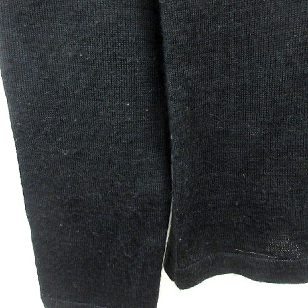 COMME CA ISM(コムサイズム)のコムサイズム ニット カットソー タートルネック 長袖 M 黒 ブラック ●RY レディースのトップス(ニット/セーター)の商品写真