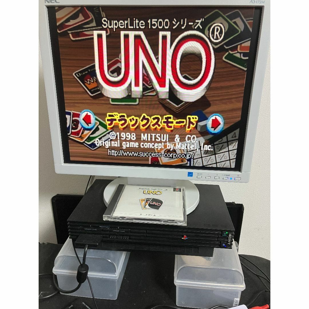 SONY(ソニー)の★ 動作品 PS カードゲーム ★ UNO ウノ SuperLite 1500 エンタメ/ホビーのゲームソフト/ゲーム機本体(家庭用ゲームソフト)の商品写真