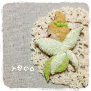 春の妖精さん＊ブローチ・ネックレス(ブローチ/コサージュ)
