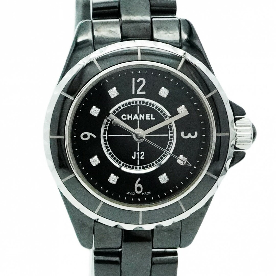 CHANEL(シャネル)の【5wwf0030】シャネル J12 H2569 黒文字盤【中古】腕時計 レディース レディースのファッション小物(腕時計)の商品写真