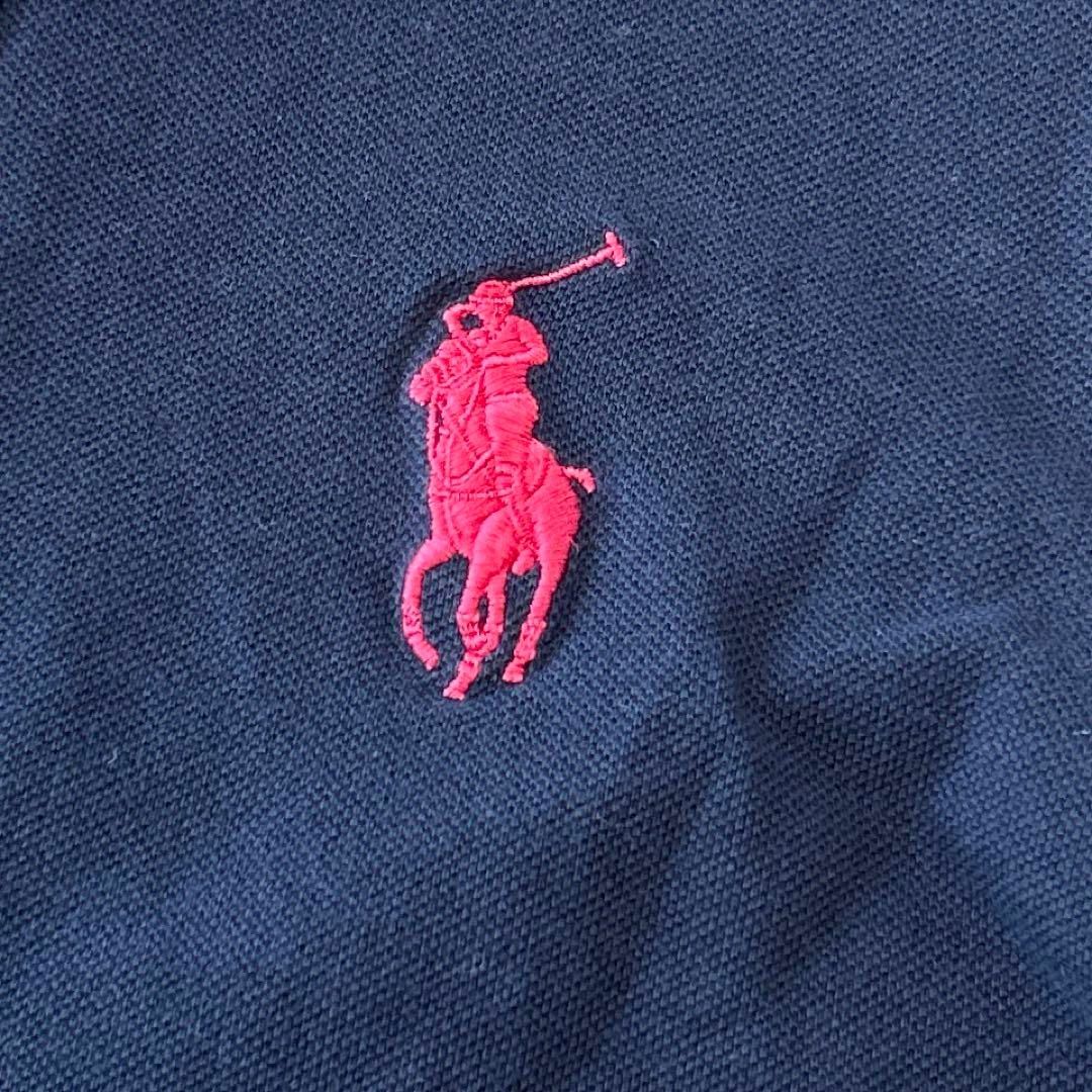 Ralph Lauren(ラルフローレン)のRalph Lauren 定番 ポロワンピース 現行タグ 刺繍 ネイビー M相当 レディースのワンピース(ひざ丈ワンピース)の商品写真