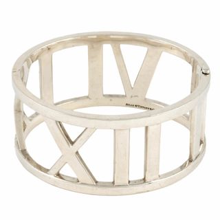 ティファニー(Tiffany & Co.)のティファニー Tiffany&Co. オープン アトラス ワイド バングル カフ SV925 67.5g 15.5cm【中古】(ブレスレット/バングル)
