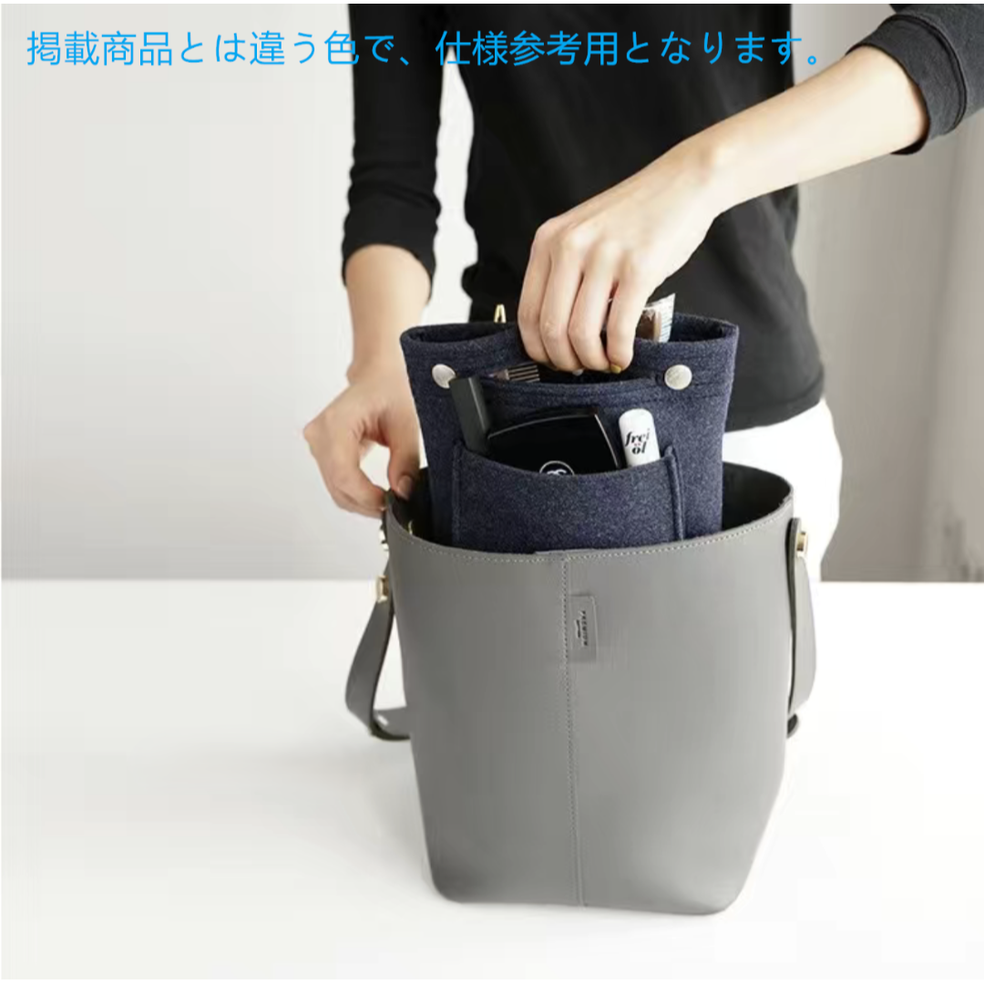 バッグインバッグ ベージュ　インナーバッグ 整理 軽量 リュック　小物入れ レディースのバッグ(その他)の商品写真