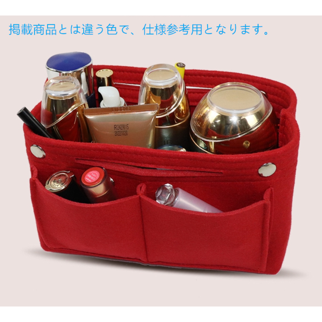 バッグインバッグ ベージュ　インナーバッグ 整理 軽量 リュック　小物入れ レディースのバッグ(その他)の商品写真