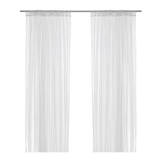 イケア(IKEA)の 【IKEA】 カーテン 幅280×長さ250 2枚組 LILL ホワイト(レースカーテン)