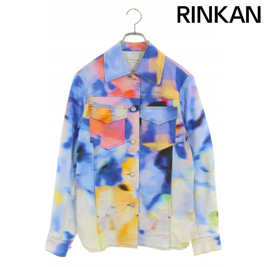 DRIES VAN NOTEN(ドリスヴァンノッテン)のドリスヴァンノッテン 22SS マーブル柄シャツジャケット レディース 36 レディースのジャケット/アウター(その他)の商品写真