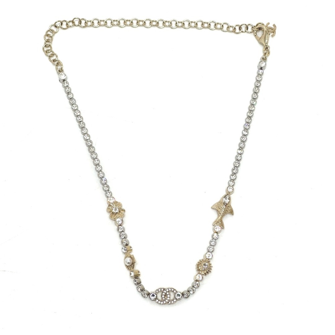 可愛い【シャネル】ネックレス コスチューム パール & ストラス CHANEL - シャネル CHANEL コスチューム パール & ストラス