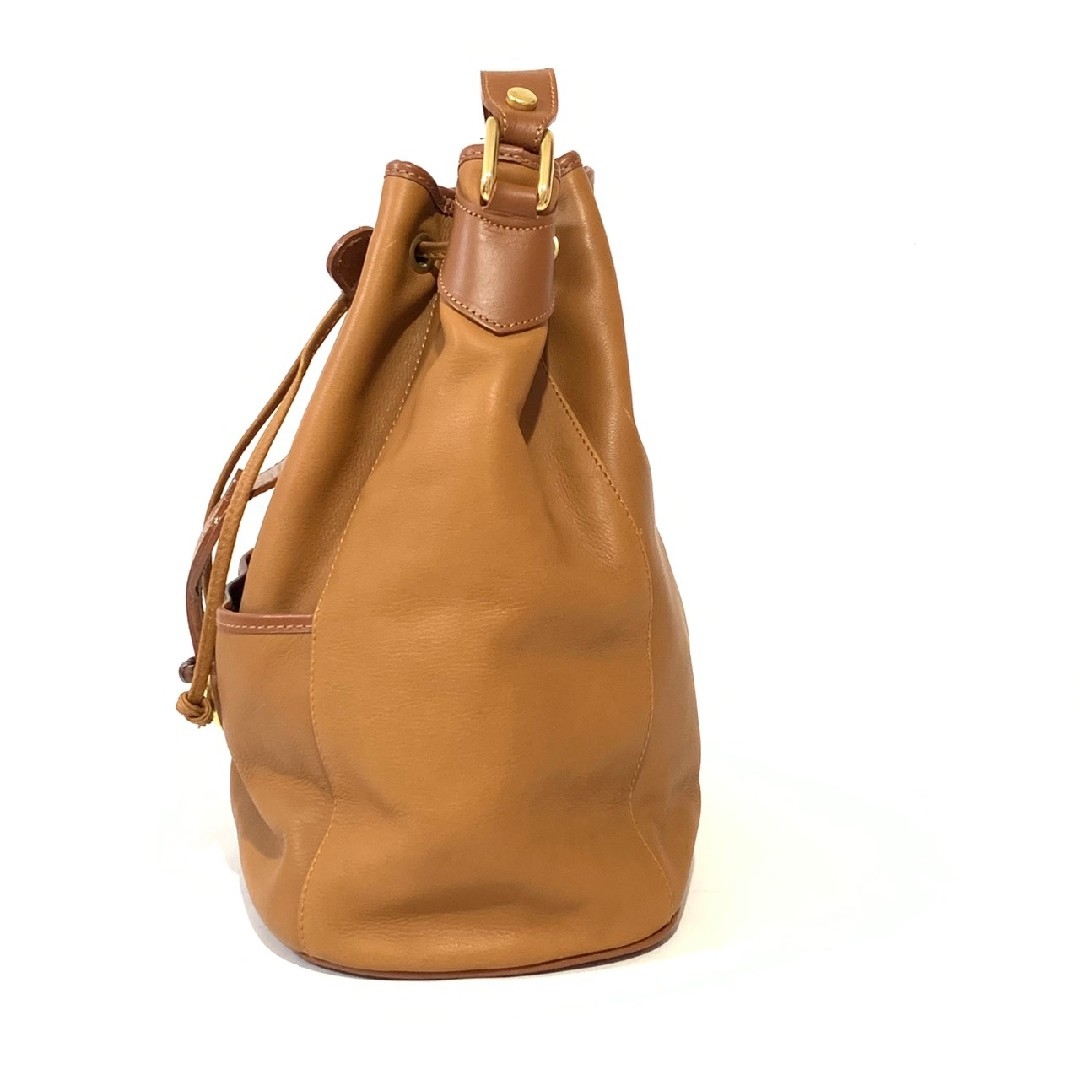 半額 50％OFFの通販 バリー - Bally ショルダーバッグ ブラウン レザー 巾着 バッグ