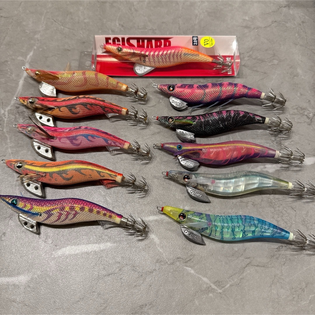 【即購入OK❣️】エギ 3.5号 11本SET エギ王 パタパタ キーストン 美品