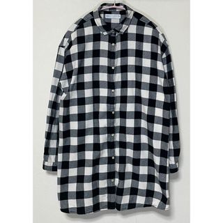 ザラキッズ(ZARA KIDS)のZARA KIDS ロング丈 チェック シャツ 160 164 ブラウス(ブラウス)