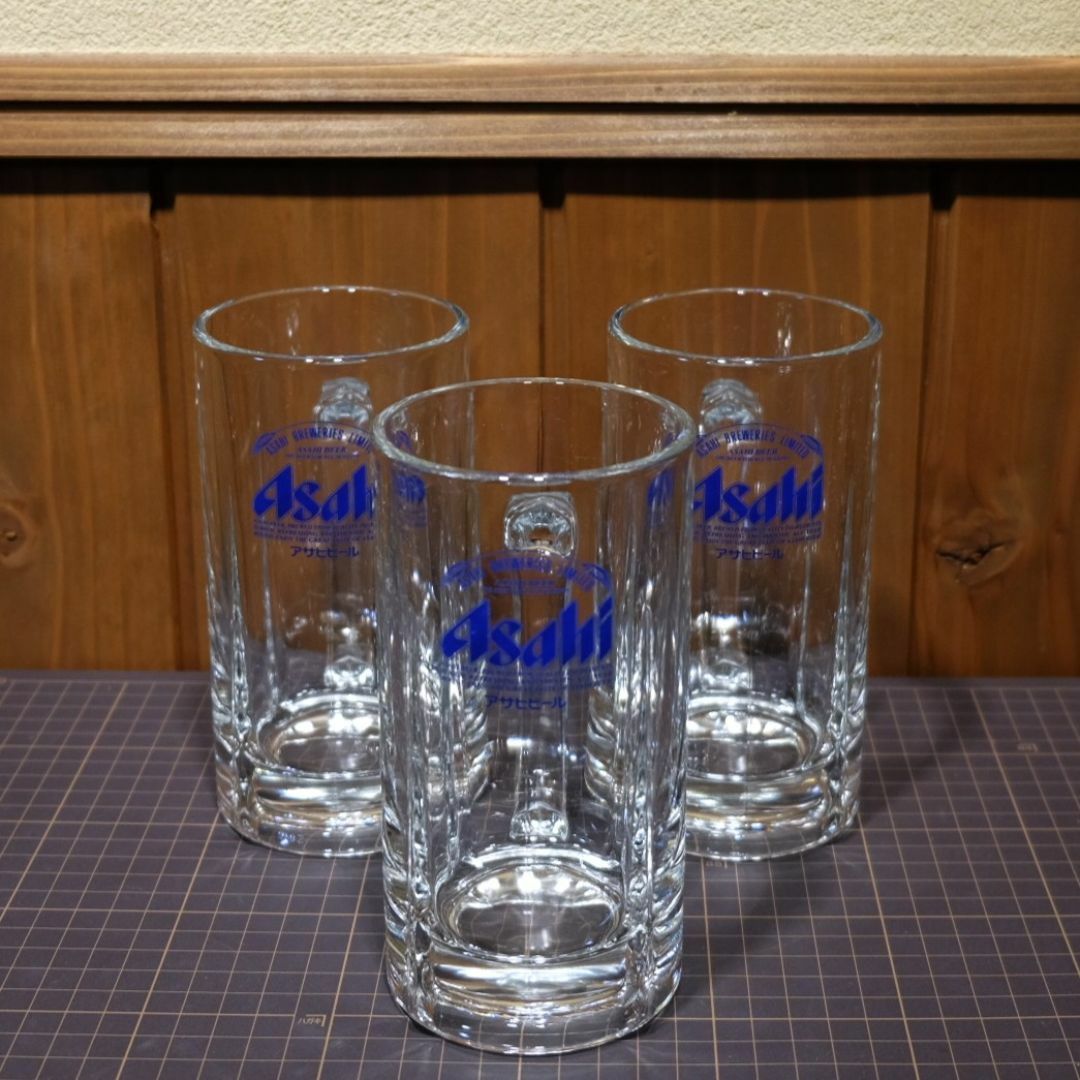 アサヒグループ食品(アサヒグループショクヒン)の【Asahi】大ジョッキ　3個セット(800ml) インテリア/住まい/日用品のキッチン/食器(タンブラー)の商品写真