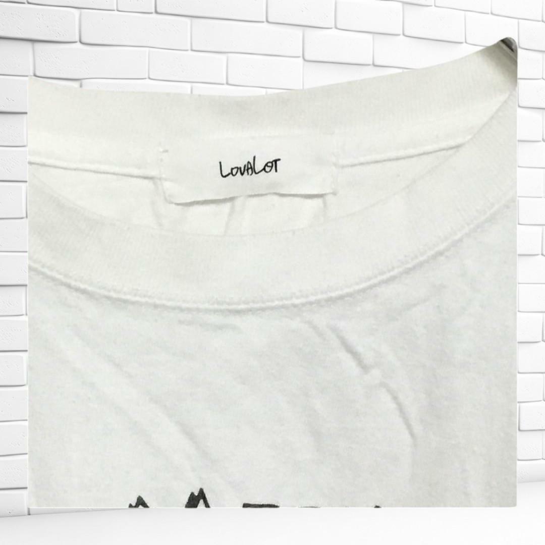 LOVALOT Tシャツ ミッキーマウス プリント ホワイト L 送料無料 レディースのトップス(Tシャツ(半袖/袖なし))の商品写真