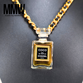 シャネル(CHANEL)の【美品】CHANEL COCO 香水ペンダント チェーン ネックレス(ネックレス)