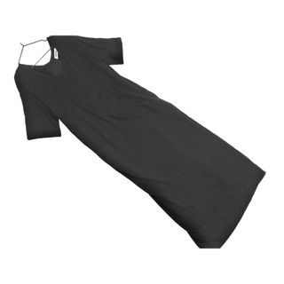 ミルクフェド(MILKFED.)のMILKFED ミルクフェド バックレースアップ マキシ ワンピース sizeS/黒 ■◆ レディース(ロングワンピース/マキシワンピース)