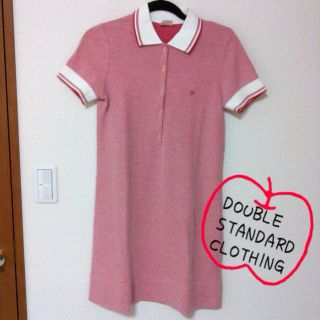 ダブルスタンダードクロージング(DOUBLE STANDARD CLOTHING)のダブスタ♪ ポロワンピ♪♪ レッド(ミニワンピース)