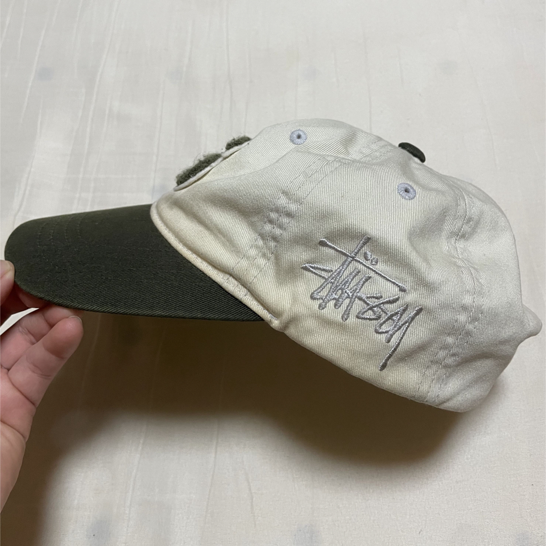 STUSSY オリーブ色 キャップ STUSSY オリーブグリーン キャップ ステューシー