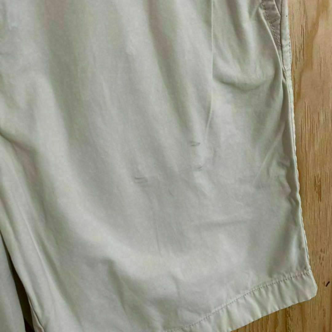 TOMMY HILFIGER(トミーヒルフィガー)のメンズ トミー ヒルフィガー チノ ハーフ パンツ USA古着 クリーム 夏 メンズのパンツ(ショートパンツ)の商品写真