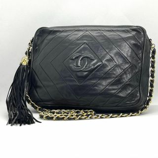 シャネル(CHANEL)の【美品】シャネル　マトラッセ　フリンジ　ショルダーバッグ　Chanel　鑑定済み(ショルダーバッグ)