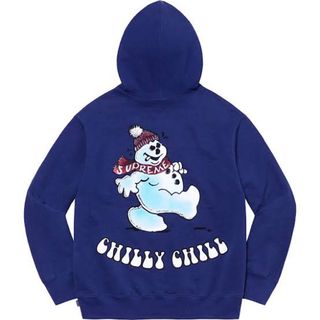シュプリーム(Supreme)のSUPREME スノーマン パーカー2021FW 雪だるま ブルー L(パーカー)