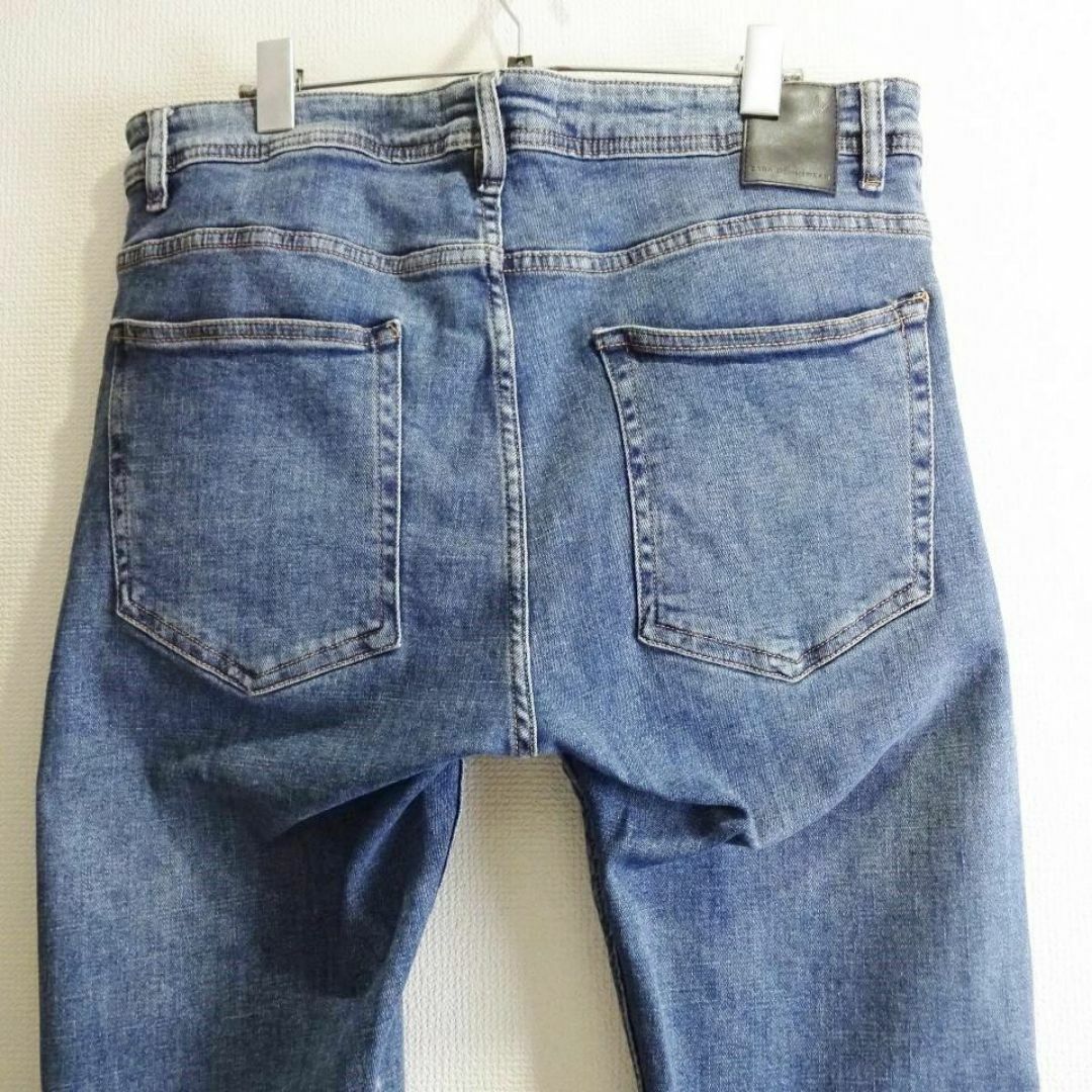 ZARA(ザラ)のZARA　スキニーデニム　W88cm　強ストレッチ　ハイライズ　明藍　モロッコ製 メンズのパンツ(デニム/ジーンズ)の商品写真