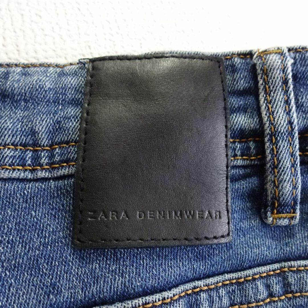 ZARA(ザラ)のZARA　スキニーデニム　W88cm　強ストレッチ　ハイライズ　明藍　モロッコ製 メンズのパンツ(デニム/ジーンズ)の商品写真