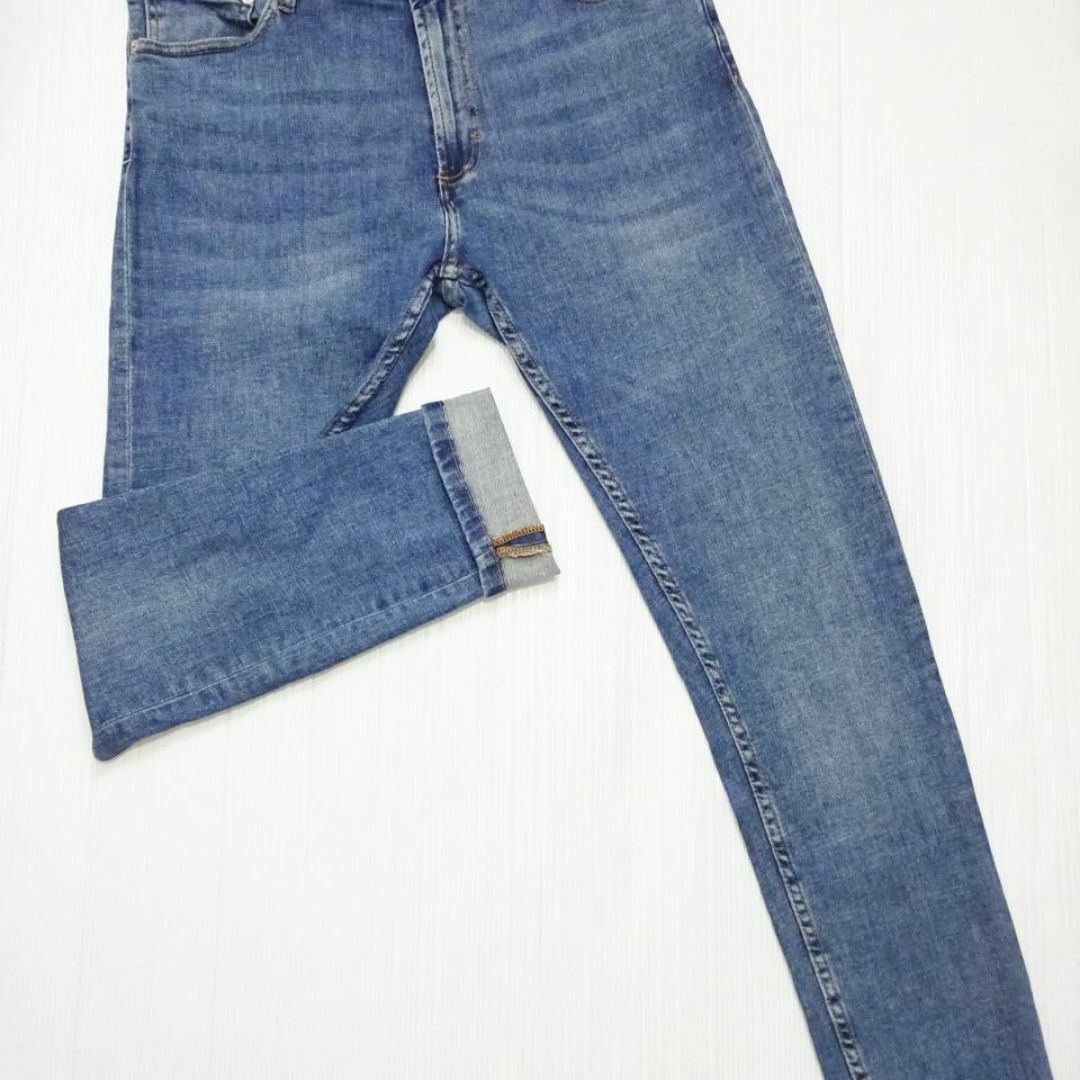 ZARA(ザラ)のZARA　スキニーデニム　W88cm　強ストレッチ　ハイライズ　明藍　モロッコ製 メンズのパンツ(デニム/ジーンズ)の商品写真