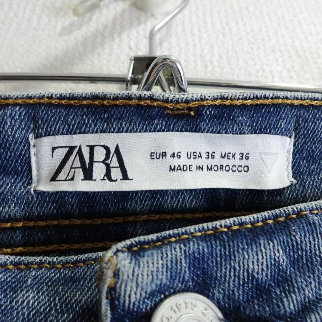 ZARA(ザラ)のZARA　スキニーデニム　W88cm　強ストレッチ　ハイライズ　明藍　モロッコ製 メンズのパンツ(デニム/ジーンズ)の商品写真