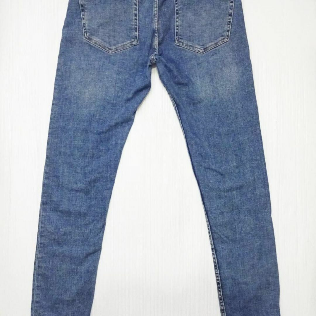 ZARA(ザラ)のZARA　スキニーデニム　W88cm　強ストレッチ　ハイライズ　明藍　モロッコ製 メンズのパンツ(デニム/ジーンズ)の商品写真