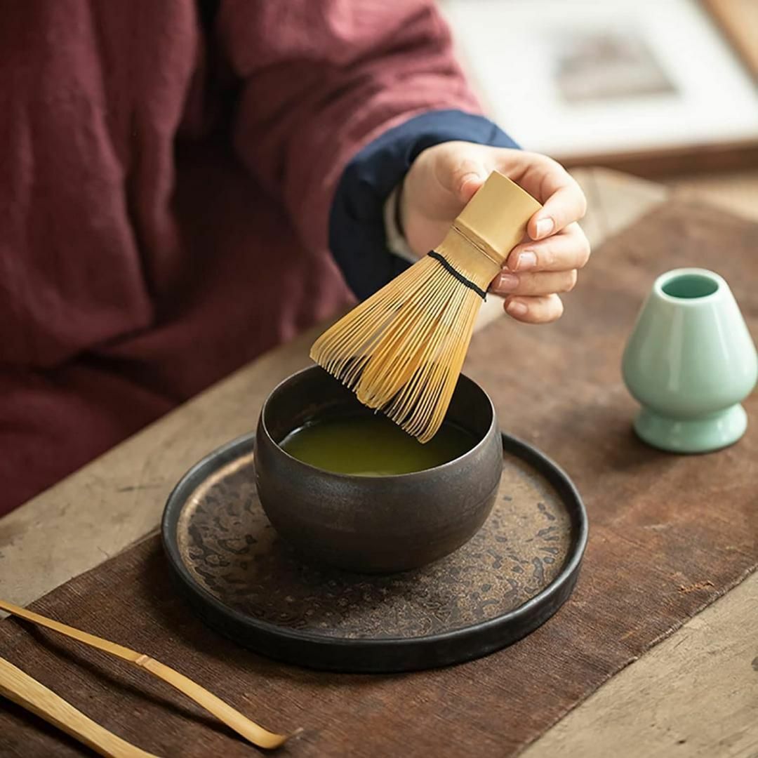 無料配達 茶筌 茶せん 百本立 新品未使用！茶道具 茶筅 10点セット 竹製 工芸品