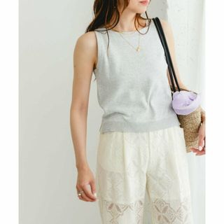 アーバンリサーチロッソ(URBAN RESEARCH ROSSO)の【L/GRAY】F by ROSSO ウォッシャブルミラノリブアメスリニット(ニット/セーター)