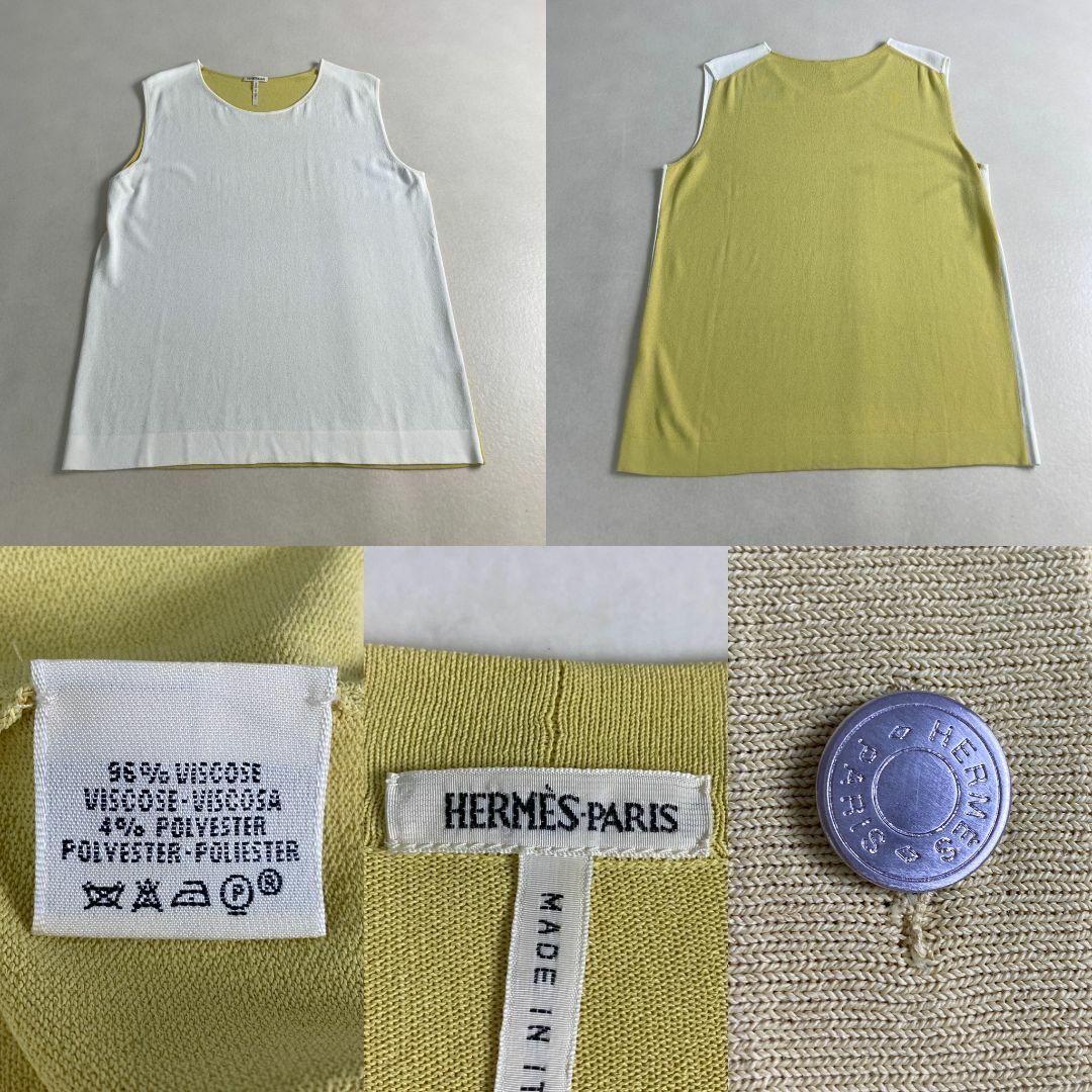 HERMES - エルメス アンサンブル カーディガン ニット