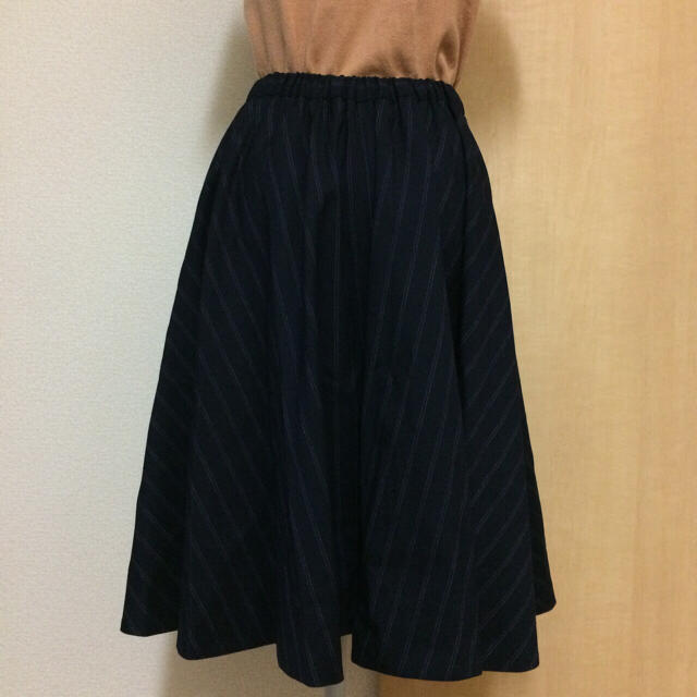 IENA(イエナ)のイエナ ストライプスカート レディースのスカート(ひざ丈スカート)の商品写真