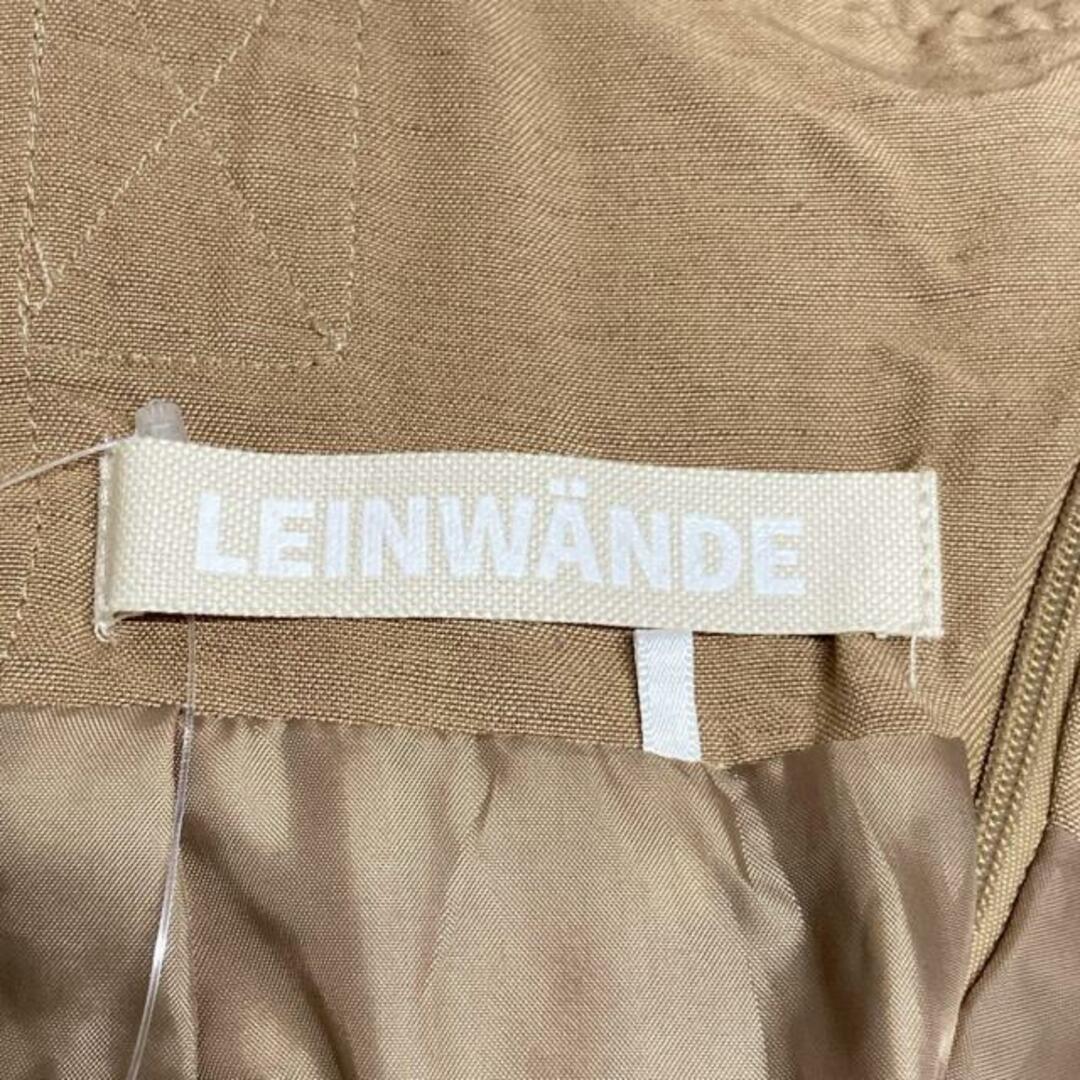 LEINWANDE(ラインヴァンド) オールインワン サイズF レディース美品  - ライトブラウン フルレングス レディースのパンツ(オールインワン)の商品写真
