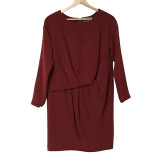 Diagram GRACE CONTINENTAL(ダイアグラム) ワンピース サイズ36 S レディース - レッド 長袖/ひざ丈(その他)