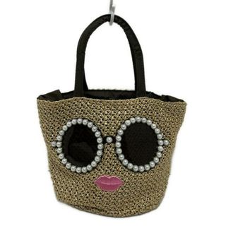 アジョリー(a-jolie)のa-jolie(アジョリー) トートバッグ美品  - ベージュ×ピンク×マルチ(トートバッグ)