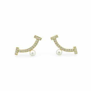 スマイルパールピアス J-E250507（4週間発送）(ピアス)