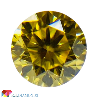 FANCY VIVID YELLOW 0.124ct RD/RT3232/CGL(その他)