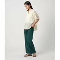 【OFF WHITE】カットジャガード キーネックブラウス <A DAY IN 