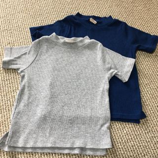 プティマイン(petit main)のpetit main リブ トップス(Tシャツ/カットソー)