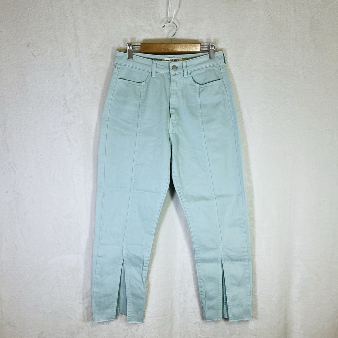 Ray BEAMS(レイビームス)のRAYBEAMS カラーデニム　スリット　ブルー系　サイズ0（L） レディースのパンツ(デニム/ジーンズ)の商品写真