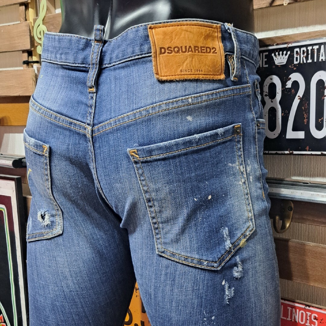 尾*裕様 Dsquared2　ストレッチ　ペンキ加工　Sexy Twist Je Dsquared2 ストレッチ ペンキ加工 Sexy Twist Jean