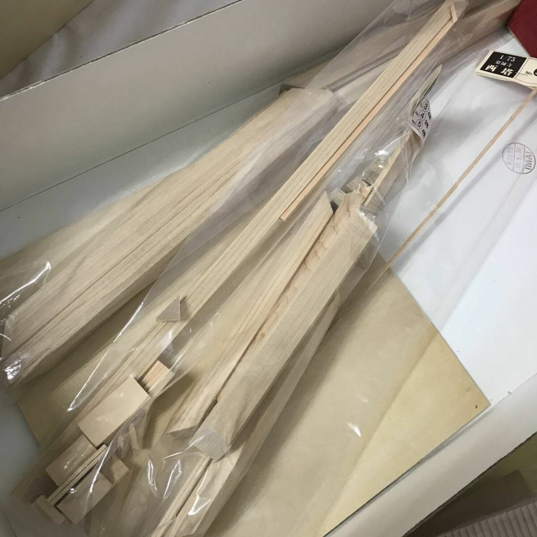 未組立品 IMAI イマイ 1/75 木製建築模型 薬師寺 西塔 白木造り 塗装