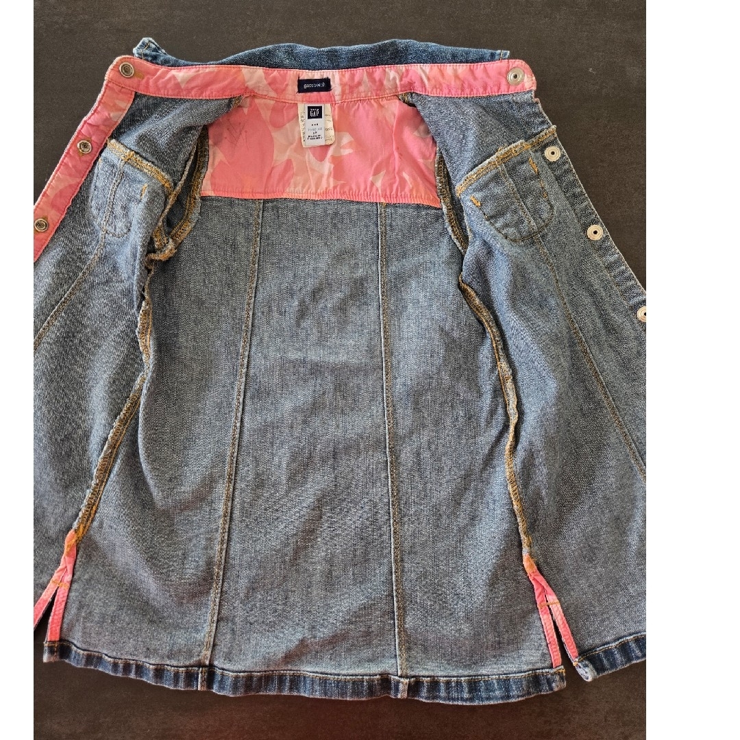 babyGAP(ベビーギャップ)のGAP babyGAP デニム 半袖 ワンピース 95cm キッズ/ベビー/マタニティのキッズ服女の子用(90cm~)(ワンピース)の商品写真