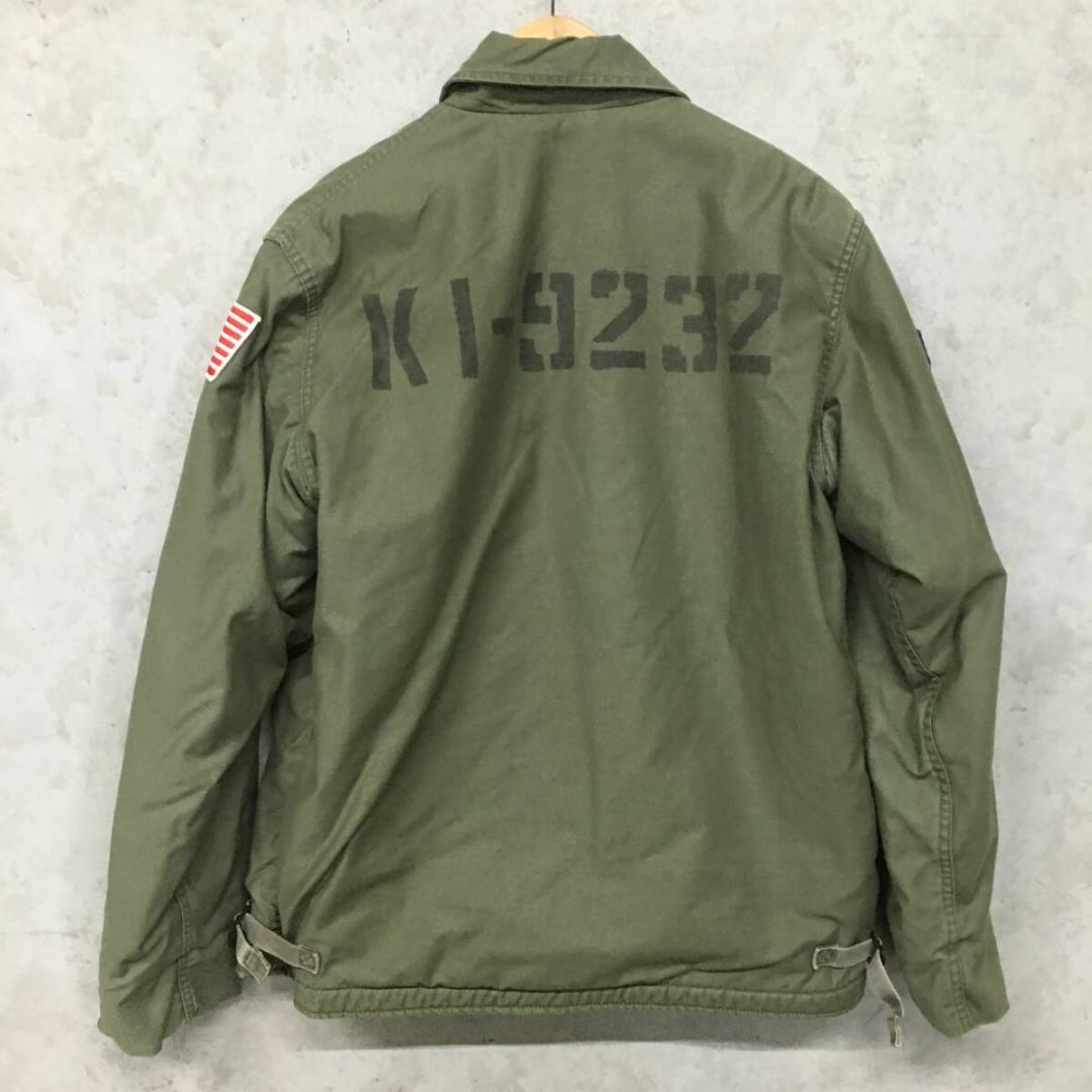 米軍 USA ワッペン ビンテージ コットン ジャケット 中ボア 米軍 USA ワッペン ビンテージ コットン ジャケット 中ボア