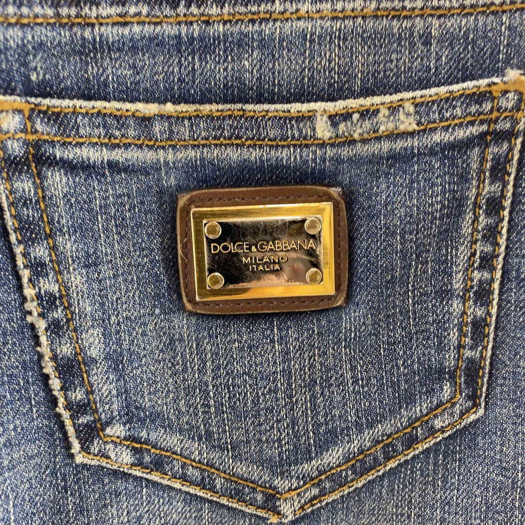 DOLCE&GABBANA(ドルチェアンドガッバーナ)のDOLCE&GABBANA ドルチェアンドガッバーナ レディース デニムスカート イタリア製 F4K47D レディースのスカート(ひざ丈スカート)の商品写真