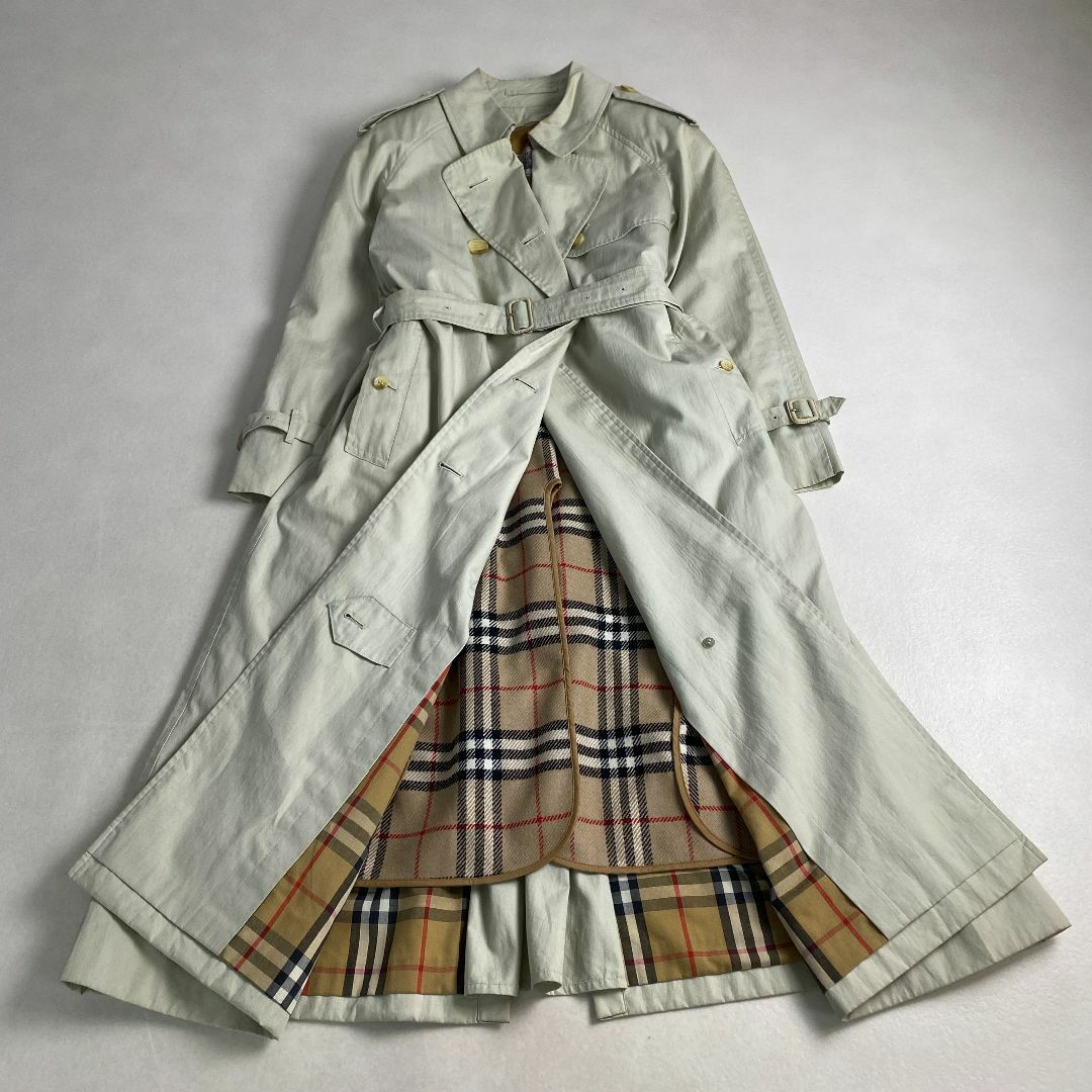 バーバリー　白タグ　ビンテージ　トレンチコート BURBERRY バーバリー 90s トレンチコート ヴィンテージ 白タグ