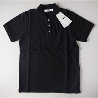メゾンキツネ(MAISON KITSUNE')のmaison kitsune tonal fox ポロシャツ XS black(ポロシャツ)