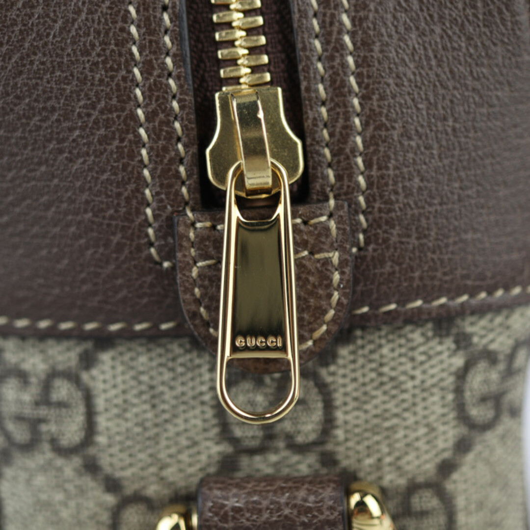 GUCCI(グッチ)のGUCCI グッチ シェリーライン オフィディア GGスモール ショルダーバッグ ショルダーバッグ 517080 GGスプリームキャンバス レザー  ベージュ エボニー ゴールド金具 クロスボディバッグ 【本物保証】 レディースのバッグ(ショルダーバッグ)の商品写真