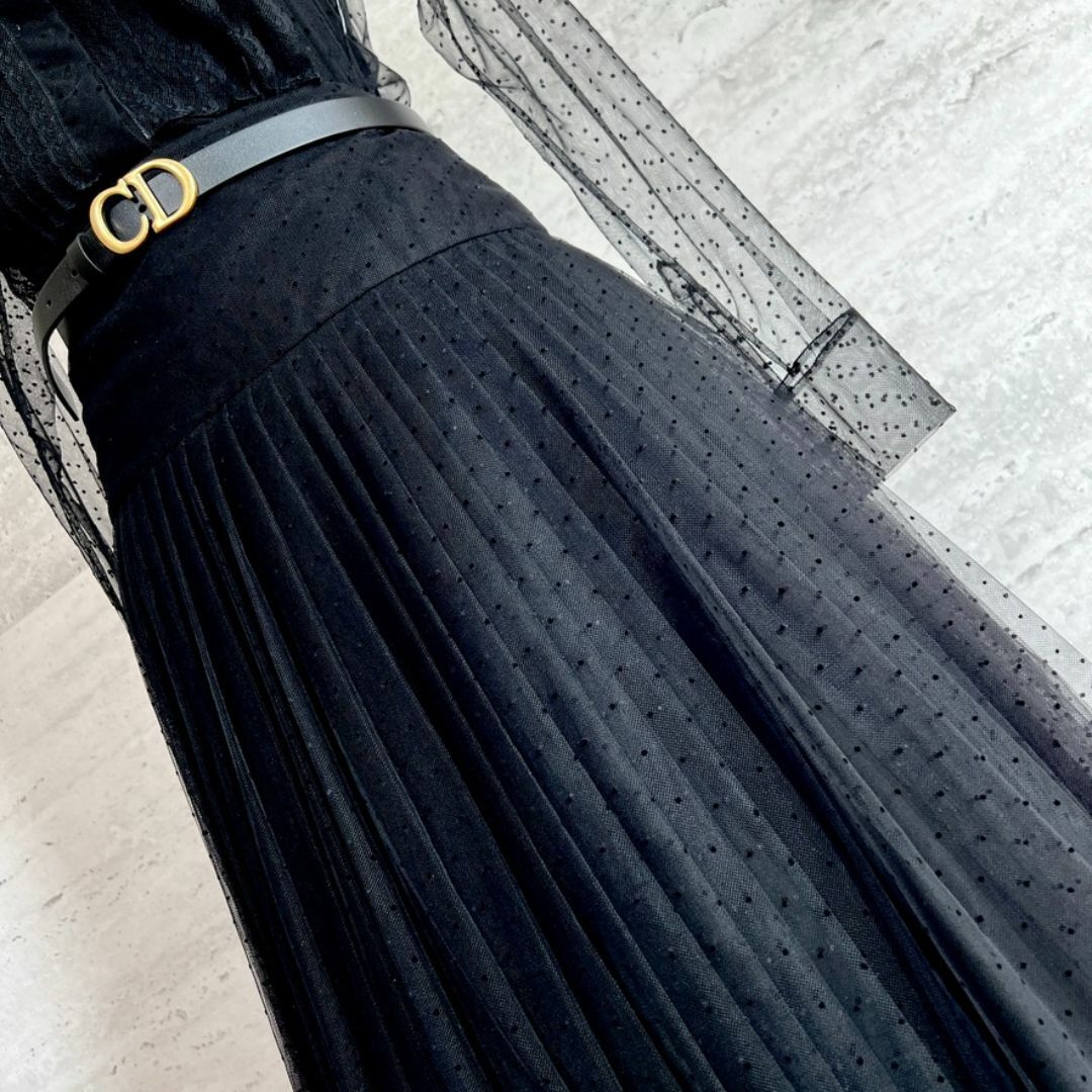 Christian Dior(クリスチャンディオール)の極美品★Christian Dior★チュール★フレア★ドレス★セットアップ レディースのフォーマル/ドレス(スーツ)の商品写真