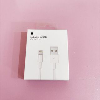 アップル純正　Lightning - USBケーブル1m　アイホン充電ケーブル(ヘッドフォン/イヤフォン)